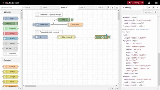 NODE-RED - Http Request смотреть онлайн