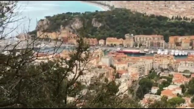 Ницца с высоты птичьего полёта. Лазурный берег. Nice. Côte D'Azur. France
