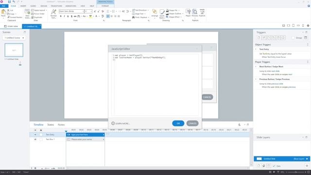 How to use JavaScript code in Articulate Storyline 360 смотреть онлайн