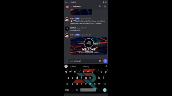 CARA MENAMBAH BOT WELCOME DI DISCORD DENGAN BANTUAN BOT KOYA || TUTORIAL DISCORD ||