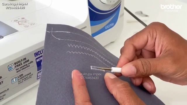 BROTHER LX27NT / GS 2700 HOME SEWING MACHINE DEMO IN HINDI. смотреть онлайн