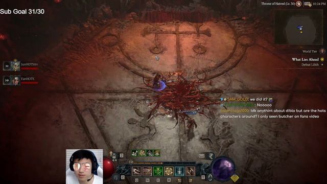 DIABLO 4 - LILITH BOSS FIGHT! PLAYING DOWN 15 LEVELS!