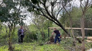 Купили заброшенную дачу !/ Продолжаем ставить забор !/