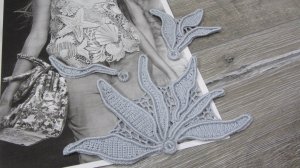 Ламинария вязаная крючком для топа от Валентино  Вяжем вместе ирландское кружево. Мотивы крючком.