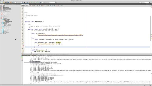 How to Web Scrape Stock Data with Java using the JSoup Library смотреть онлайн