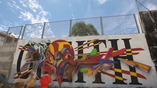 3d Graffiti letters - combo colors - Odeith смотреть онлайн