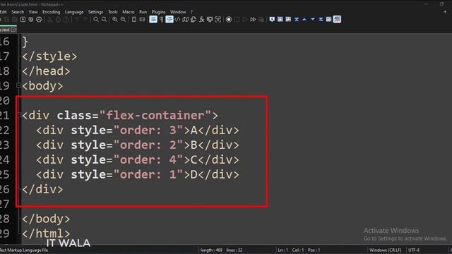 FLEXBOX || FLEX-BOX ITEM ORDER || TUTORIAL. смотреть онлайн