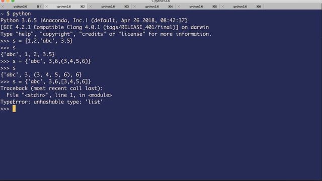 Python 3 - Set Introduction смотреть онлайн