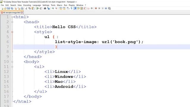 list style image property in CSS (Hindi) смотреть онлайн