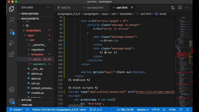 Stripe - How to build an E-commerce website using Django 3 and Vue.js - Part 8 смотреть онлайн