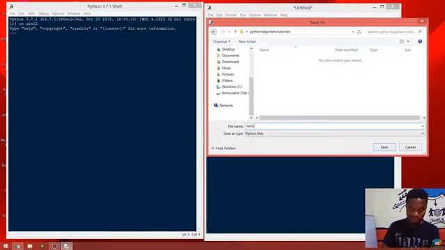python idle with hello world app смотреть онлайн
