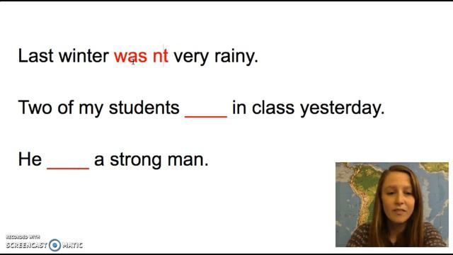 Be Verb in Simple Past (Negative) смотреть онлайн