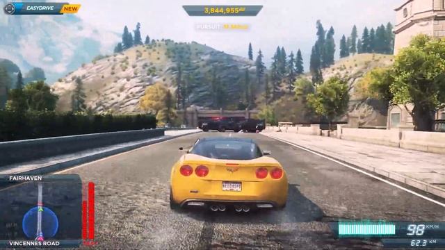 NFS Most Wanted | Police Chase Max Heat Level Escaped | Chevrolet Corvette ZR1 vs Police смотреть онлайн