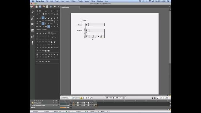 Chap. 6 - 1 Creating tablatures for fretless instruments in Guitar Pro 6 смотреть онлайн
