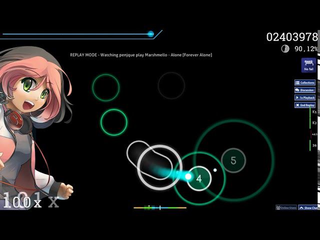 Marshmello - Alone (osu!) remastered смотреть онлайн