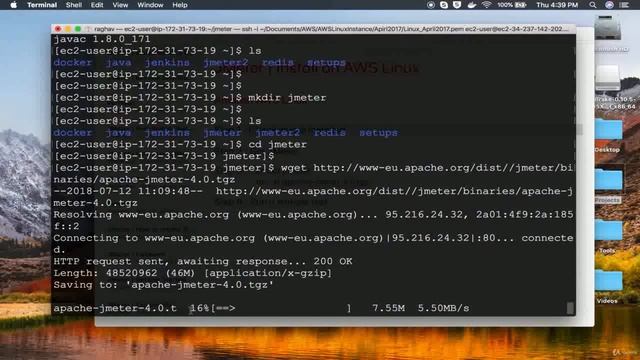 42 How to install JMeter on Amazon aws Linux ec2 JMeter Step by Step for Beginners en US смотреть онлайн