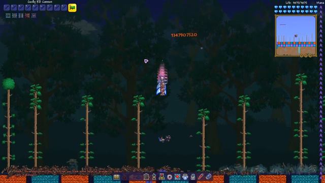 Terraria Supreme Buffed KO Cannon vs Calamity Mod Boss Rush смотреть онлайн