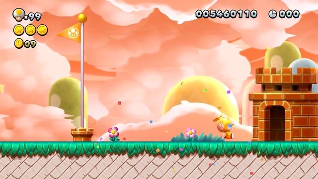 New Super Luigi U - All Yellow Toad Power-Ups смотреть онлайн