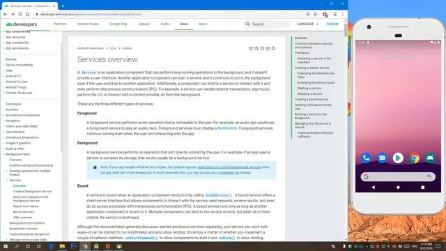Foreground Services | Android Tutorials смотреть онлайн