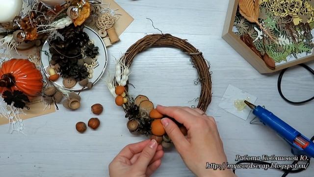 Осенний декор. Венок. Мастер-класс смотреть онлайн