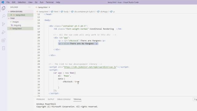 Vue Tutorial 3 Conditional Rendering смотреть онлайн