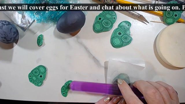 Faux gemstone Easter eggs - faux malachite смотреть онлайн