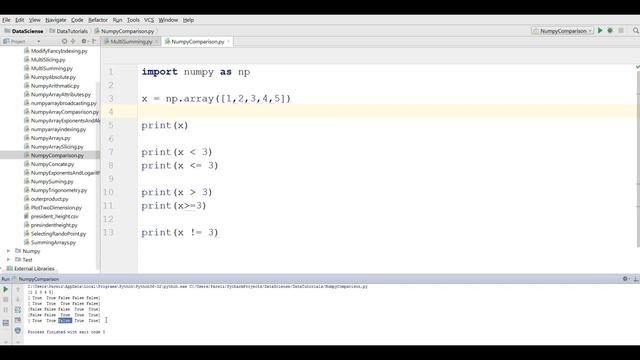 Numpy Array Comparison #12 смотреть онлайн