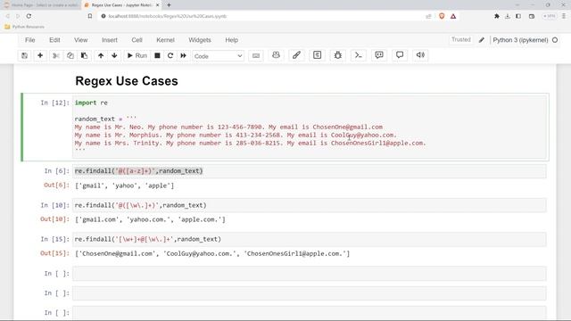 Regular Expression Use Cases in Python смотреть онлайн