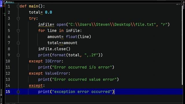 Python How To Handle Multiple Exceptions - ValueError - Pycharm смотреть онлайн