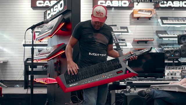 Roland AX-Edge Keytar Synthesizer Jam ( Demo Video) смотреть онлайн