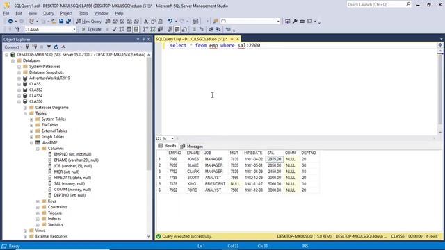 Select Statement clauses in sql server смотреть онлайн