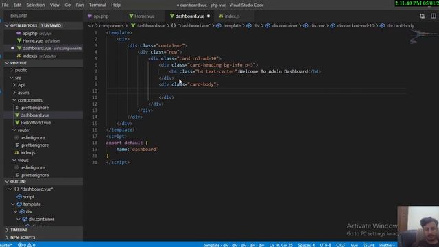Components Registrations vue-router and Dynamic login Message in vuejs and Php web appilcations #05 смотреть онлайн