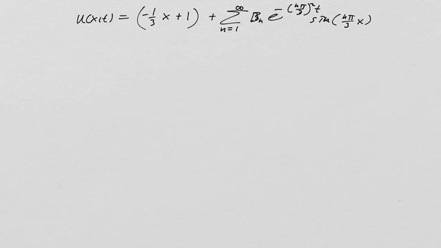 Solving a basic heat equation PDE with nonhomogeneous boundary condition смотреть онлайн