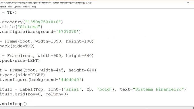 Curso de Python Tkinter - Aula 05 - Criando Label смотреть онлайн