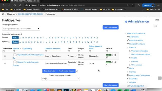 Matricular Alumnos y Ocultar cursos Moodle смотреть онлайн