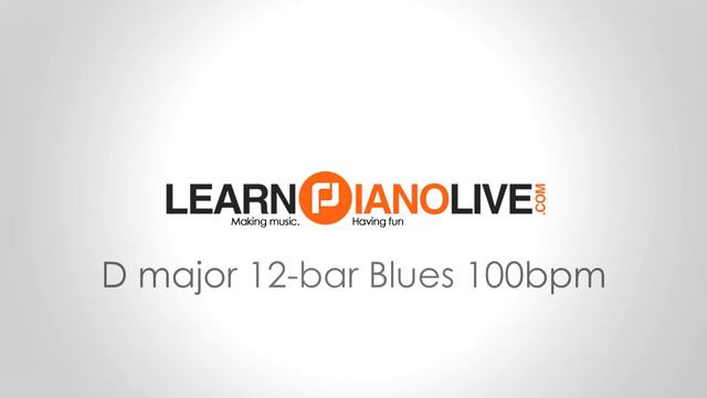 Play-along Backing Track: D major 12 bar Blues 100bpm смотреть онлайн