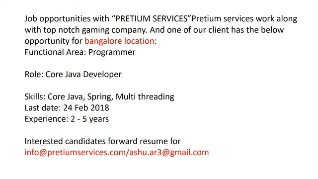 Jobs for Core Java Developer in Bangalore Location смотреть онлайн