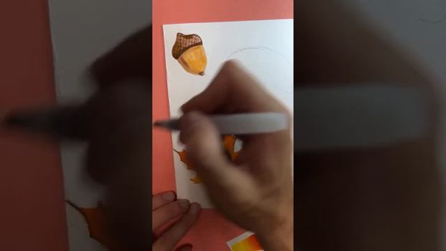 Рисуем осеннюю открытку смотреть онлайн