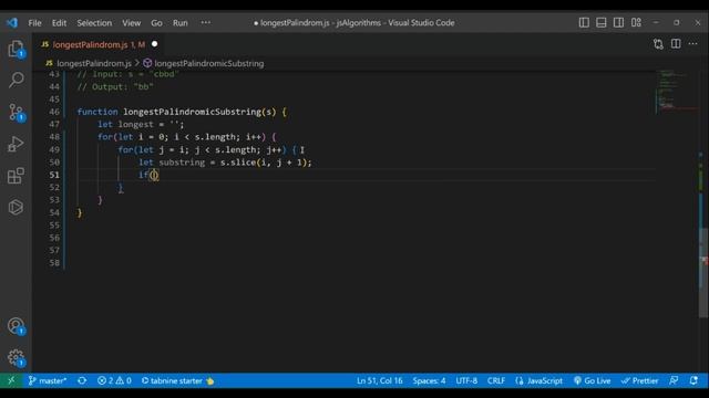 How To Find the Longest Palindromic Substring in JavaScript смотреть онлайн