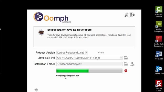 Installing Eclipse Luna - Win 7 смотреть онлайн