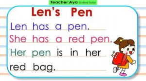 Reading Tutorial for Kids/Beginners | Practice reading