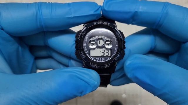 How To Set Time, Day & Date On 4 Buttons Digital Sport Watch? | Time Setting смотреть онлайн