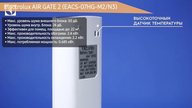 Сплит-система Electrolux AIR GATE 2 (EACS-07HG-M2/N3) смотреть онлайн