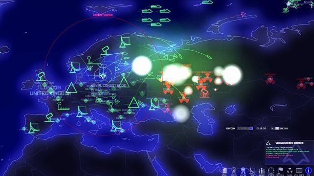 EU vs Russia - nuclear whipeout [DEFCON - No commentary gameplay] смотреть онлайн