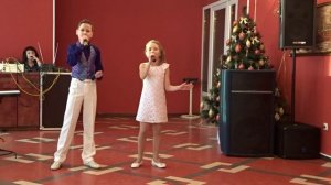 Дуэт детского ансамбля "Бэби-шлягер" (Алина Филиппова, Захар Малышев). Тольятти-2015