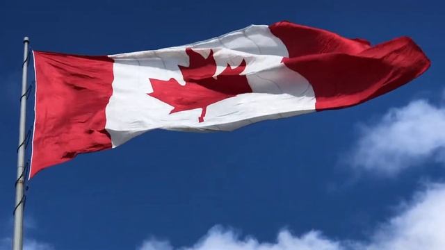 Canada Flag waving | Free HD stock with National Anthem | Flag Template | Waving Flag смотреть онлайн