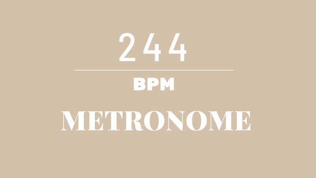 244 BPM Metronome смотреть онлайн