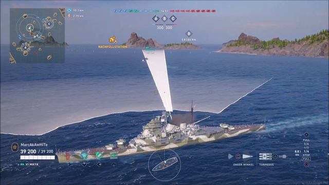 MAYA - Vorstellung und erstes Gameplay - World of Warships Legends смотреть онлайн