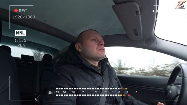 Влог.Сколько проезжает Тесла Модел 3 зимой. Tesla Model3 Longe Range.Твое авто