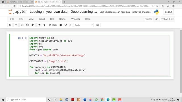 Loading in your own data - Deep Learning basics with Python, TensorFlow and Keras смотреть онлайн